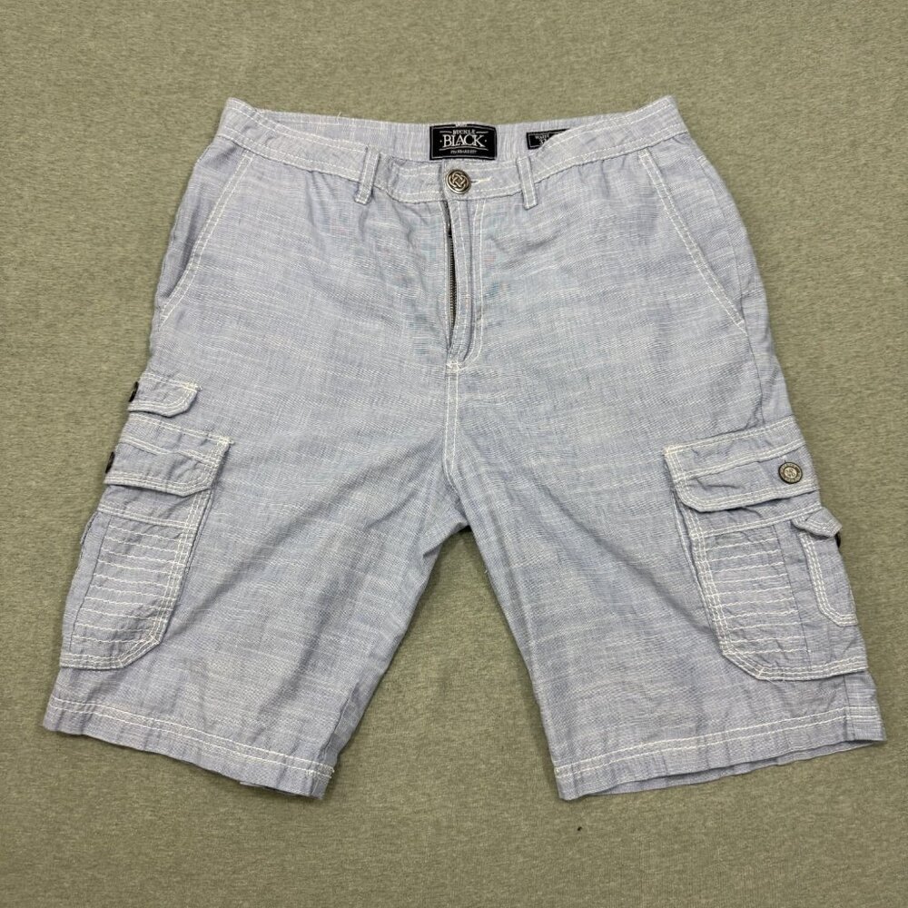 Buckle Black Mens Blue Cargo Short Size 32 Summer Indie Y2K